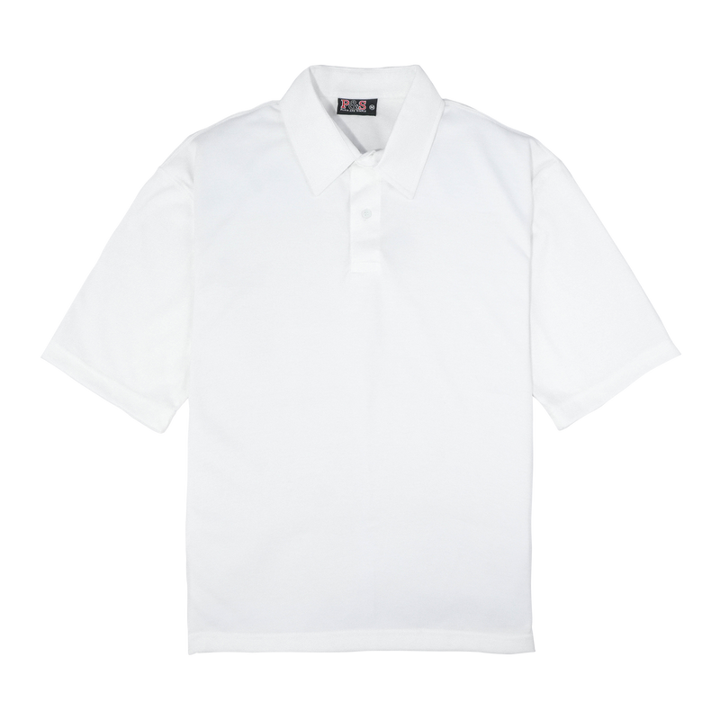 OFF WHITE OVERSIZED POLO PLAIN SIMPLE