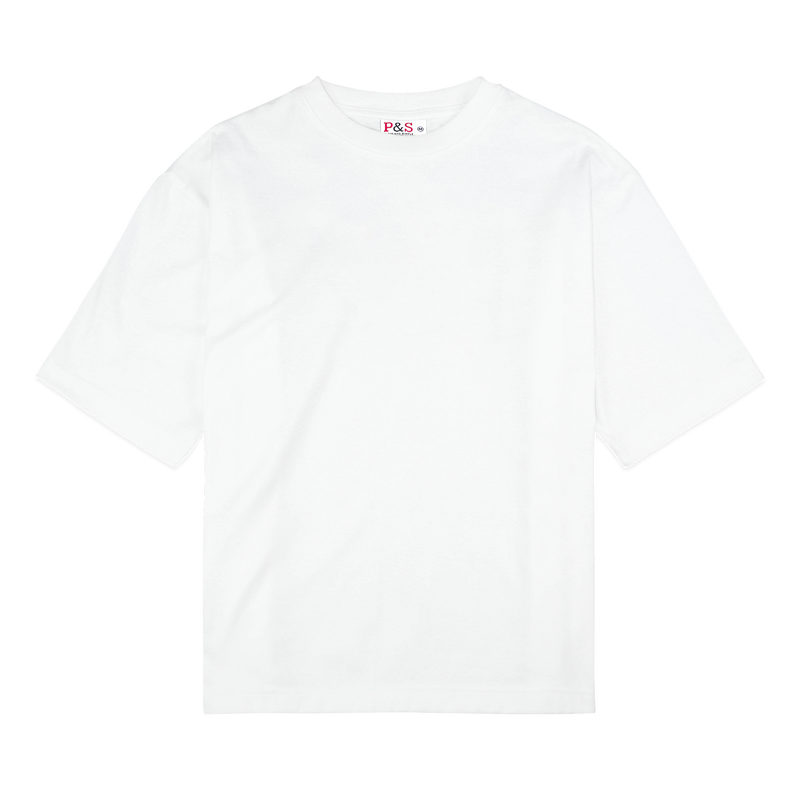 Plain white oversized t shirt best sale